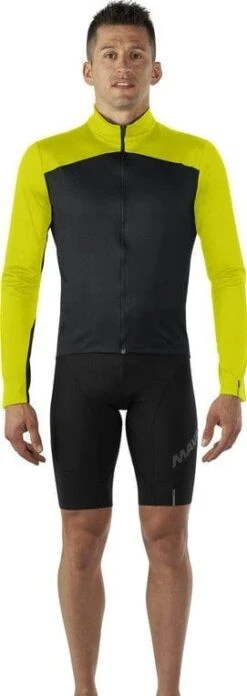 Mavic Cosmic Thermo Long Sleeve Jersey Black / Yellow