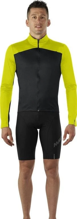 Mavic Cosmic Thermo Long Sleeve Jersey Black / Yellow 1 Mavic Cosmic Thermo Long Sleeve Jersey Black / Yellow