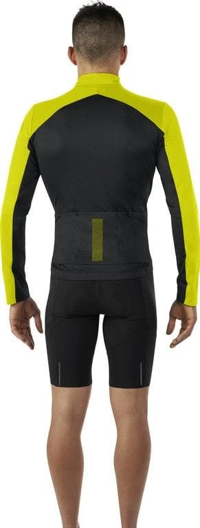 Mavic Cosmic Thermo Long Sleeve Jersey Black / Yellow 2 Mavic Cosmic Thermo Long Sleeve Jersey Black / Yellow - Image 2