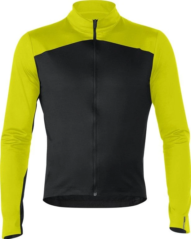 Mavic Cosmic Thermo Long Sleeve Jersey Black / Yellow 4 Mavic Cosmic Thermo Long Sleeve Jersey Black / Yellow - Image 4