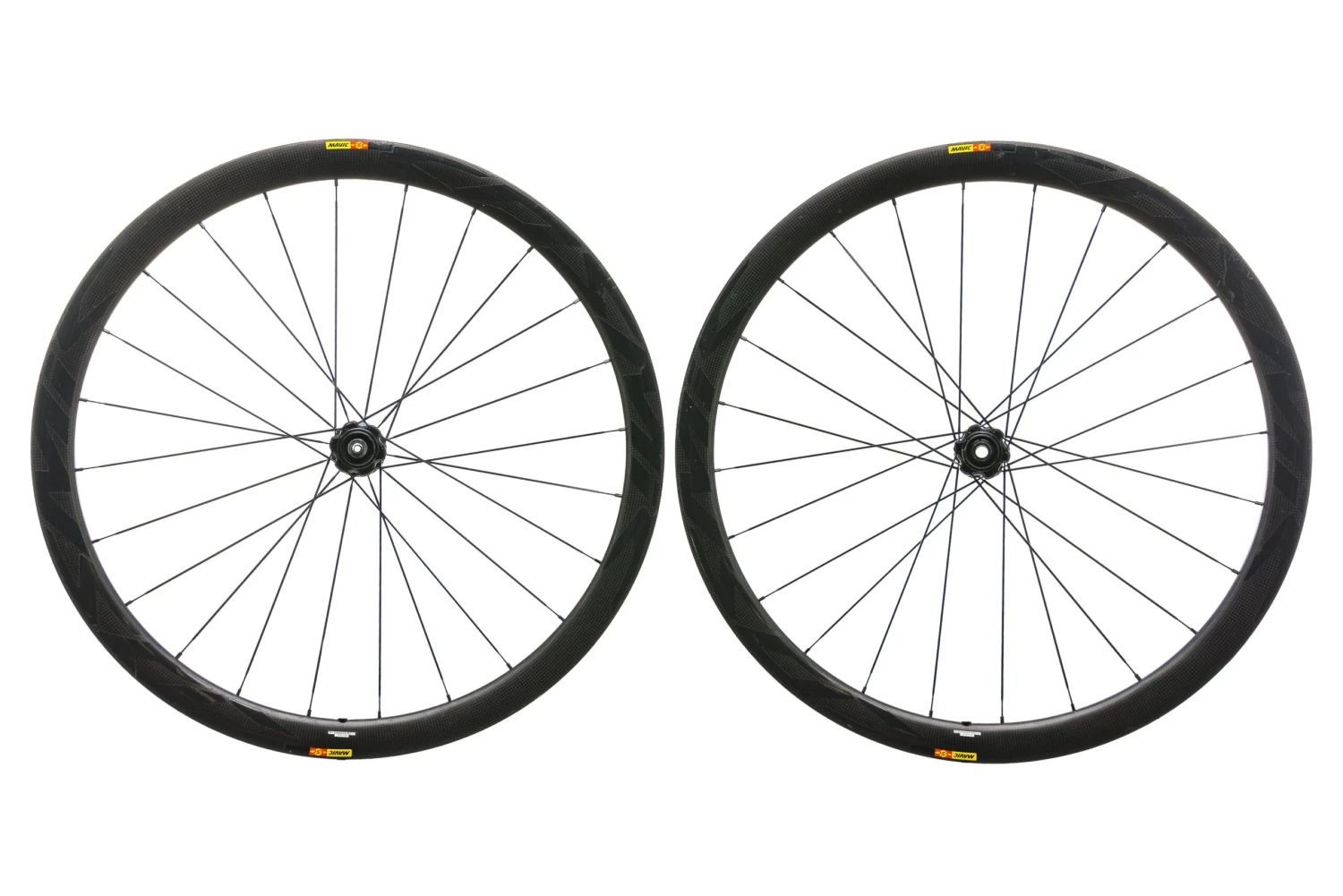 Mavic Cosmic Pro Carbon SL Disc Tubular 700c Wheelset 2 Mavic Cosmic Pro Carbon SL Disc Tubular 700c Wheelset - Image 2